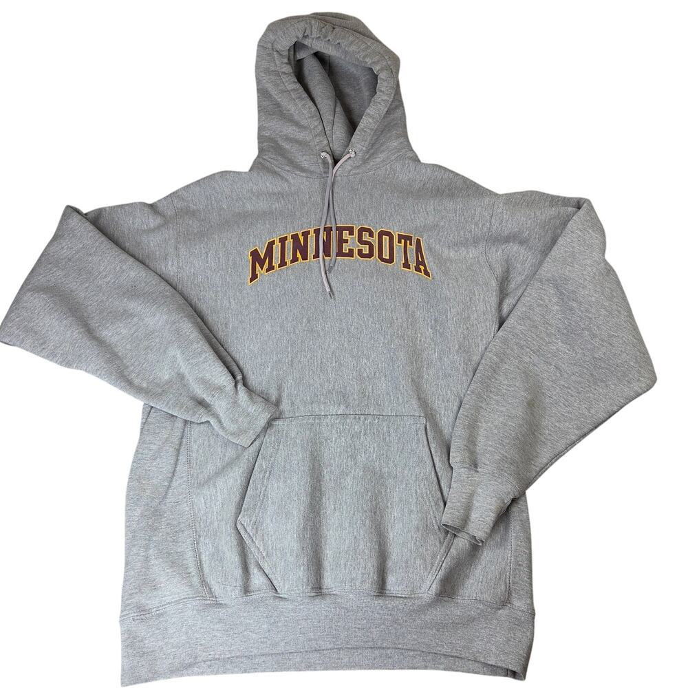 Steve & Barry's Minnesota Golden Gophers Hoodie Mens L Gray Pullover NCAA